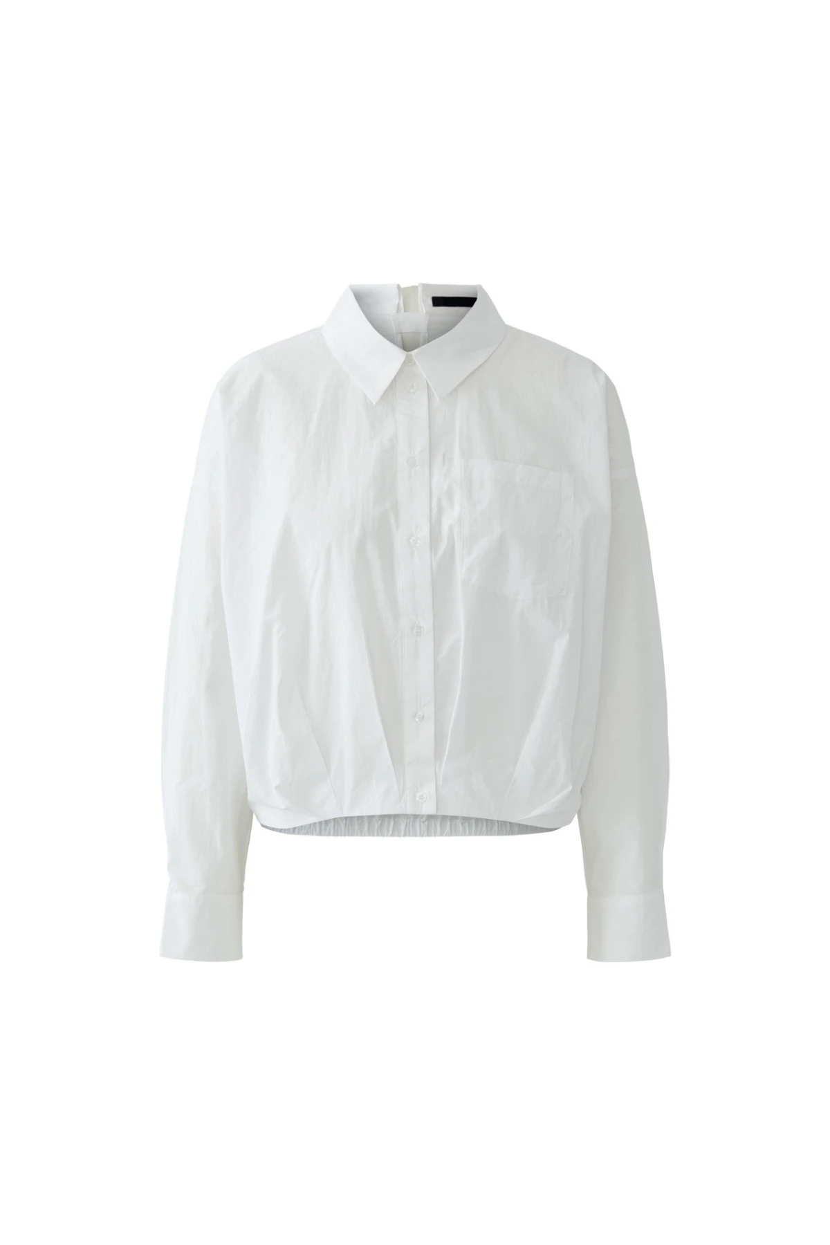 Boxy Cut Long Sleeved Cotton Blouse