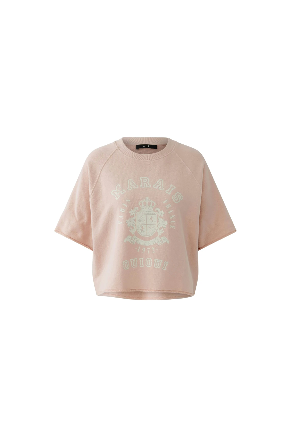 Oversized Cotton Cropped Short Sleeve T-shirt 
