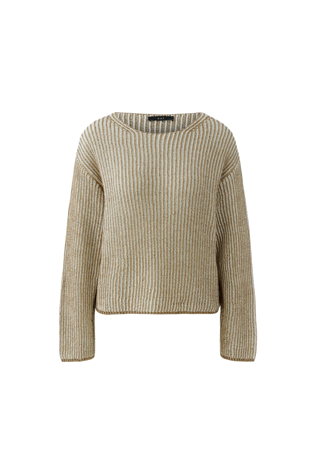 Large Krew Neckline Striped Pullover