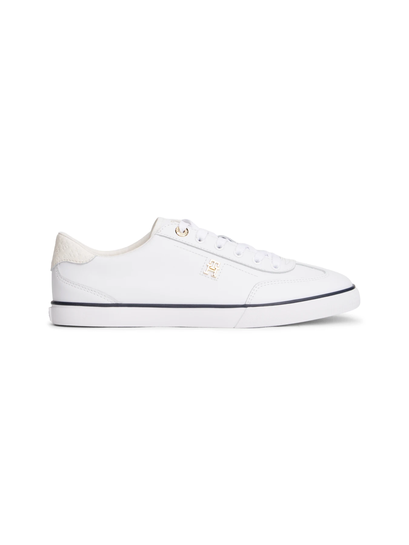 Leather TH Monogram Lace-Up Sneakers 