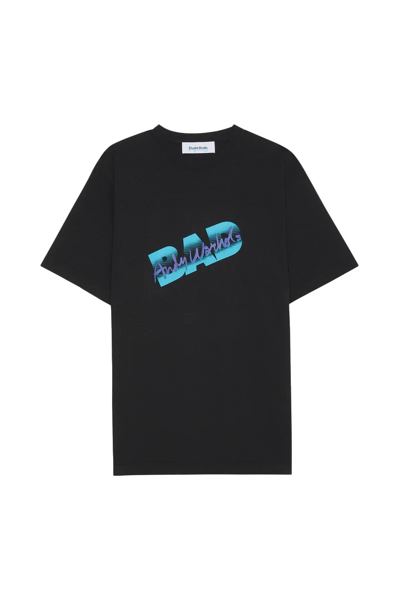 Relaxed Fit Short Sleeve T-shirt with "bad andy warhol" Print