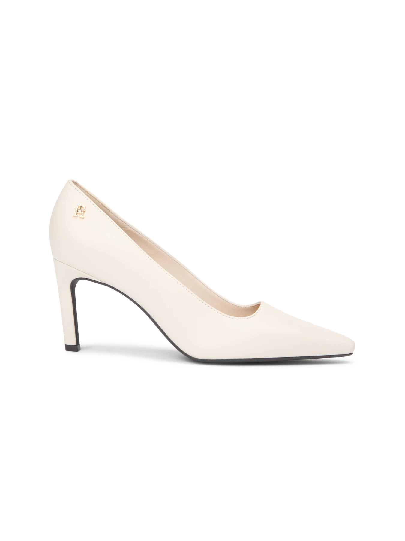 TH Monogram Plaque Leather High Heels Pump