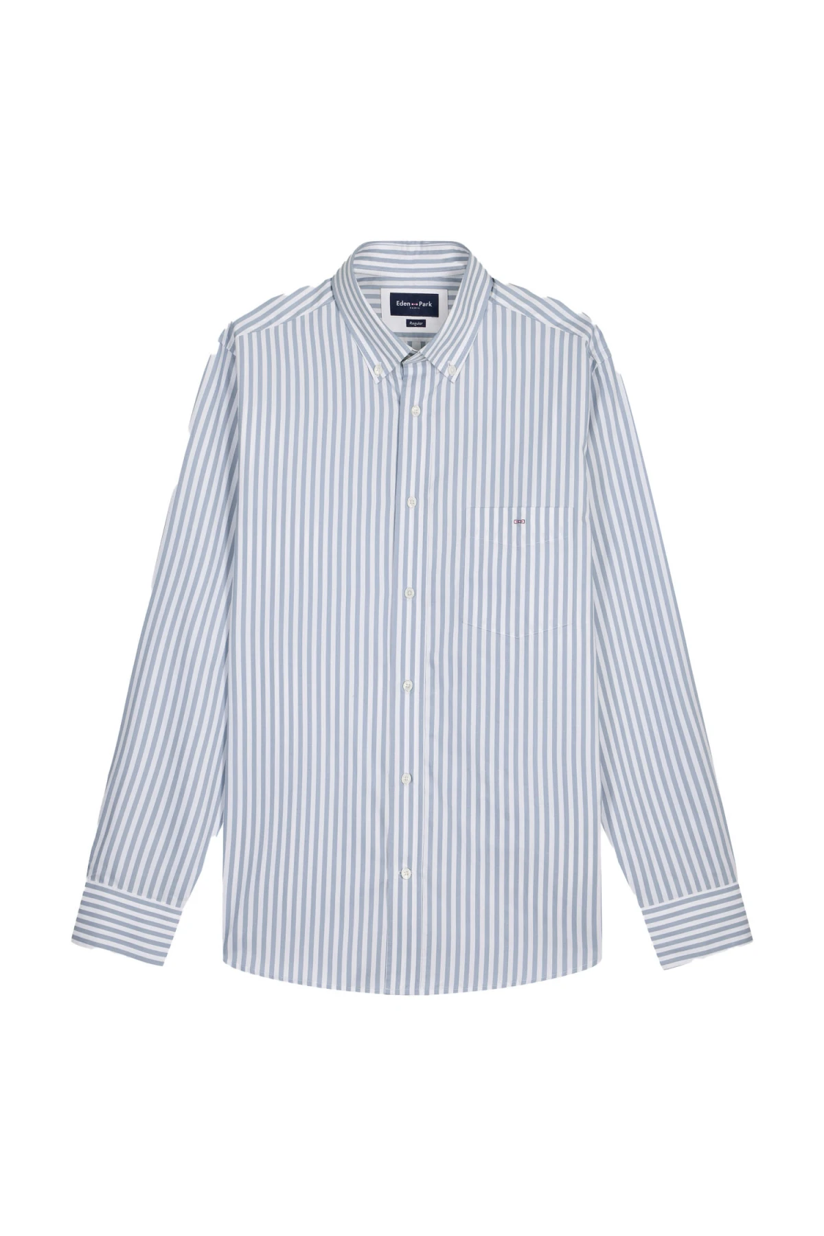 Striped Cotton Long Sleeve Shirt