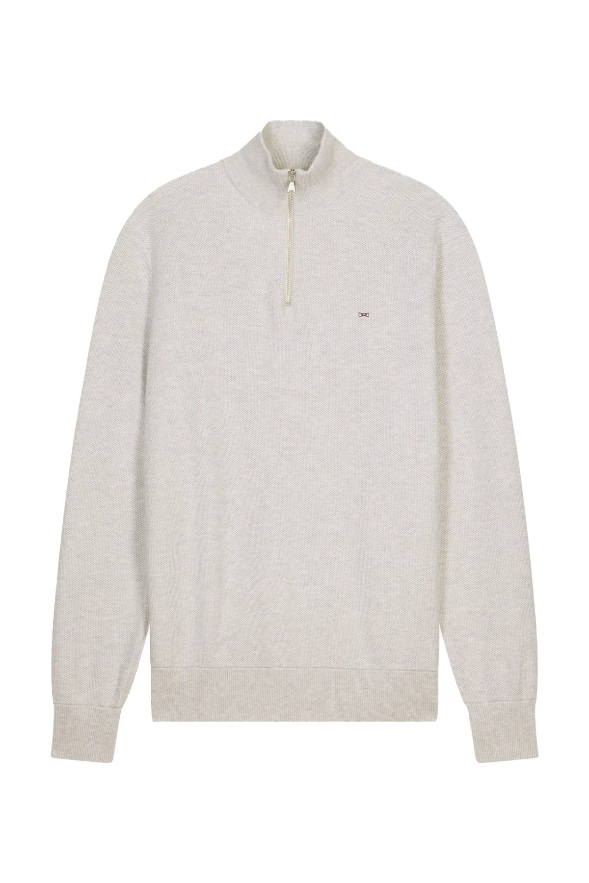 Truck-Neck Cotton Sweater 