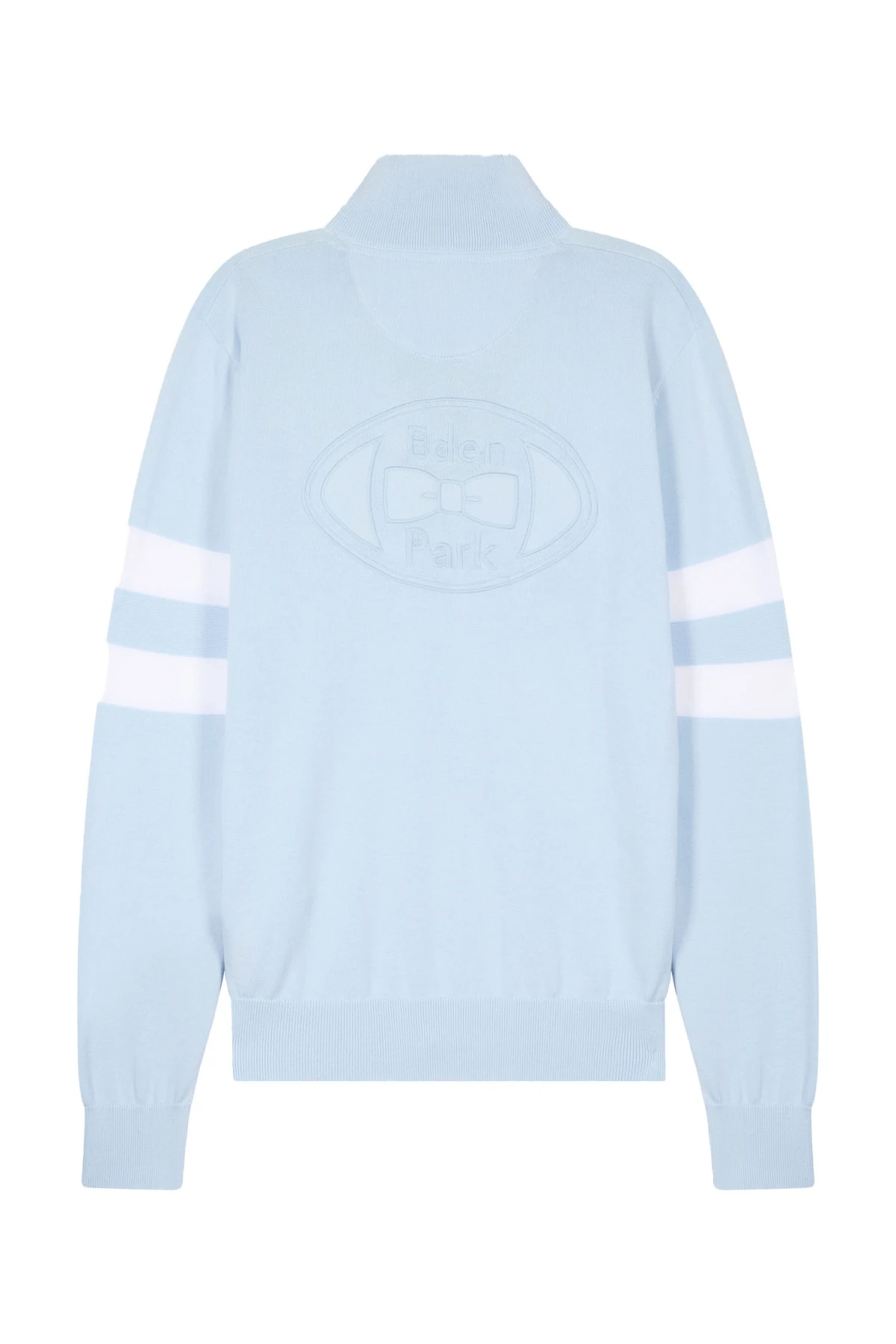 Rugby Collar Cotton Sweater With Double Sleeves