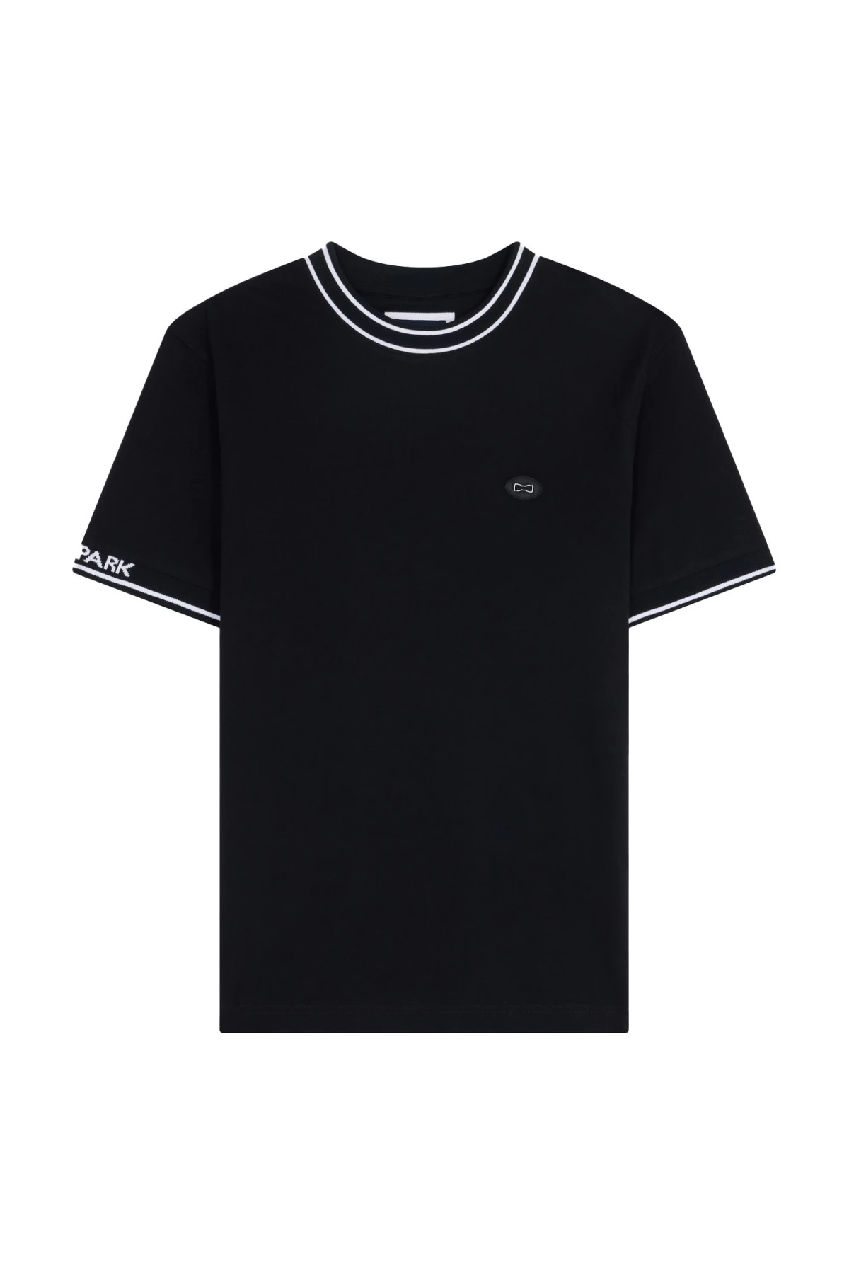 Short-Sleeve Jacquard Cotton T-Shirt