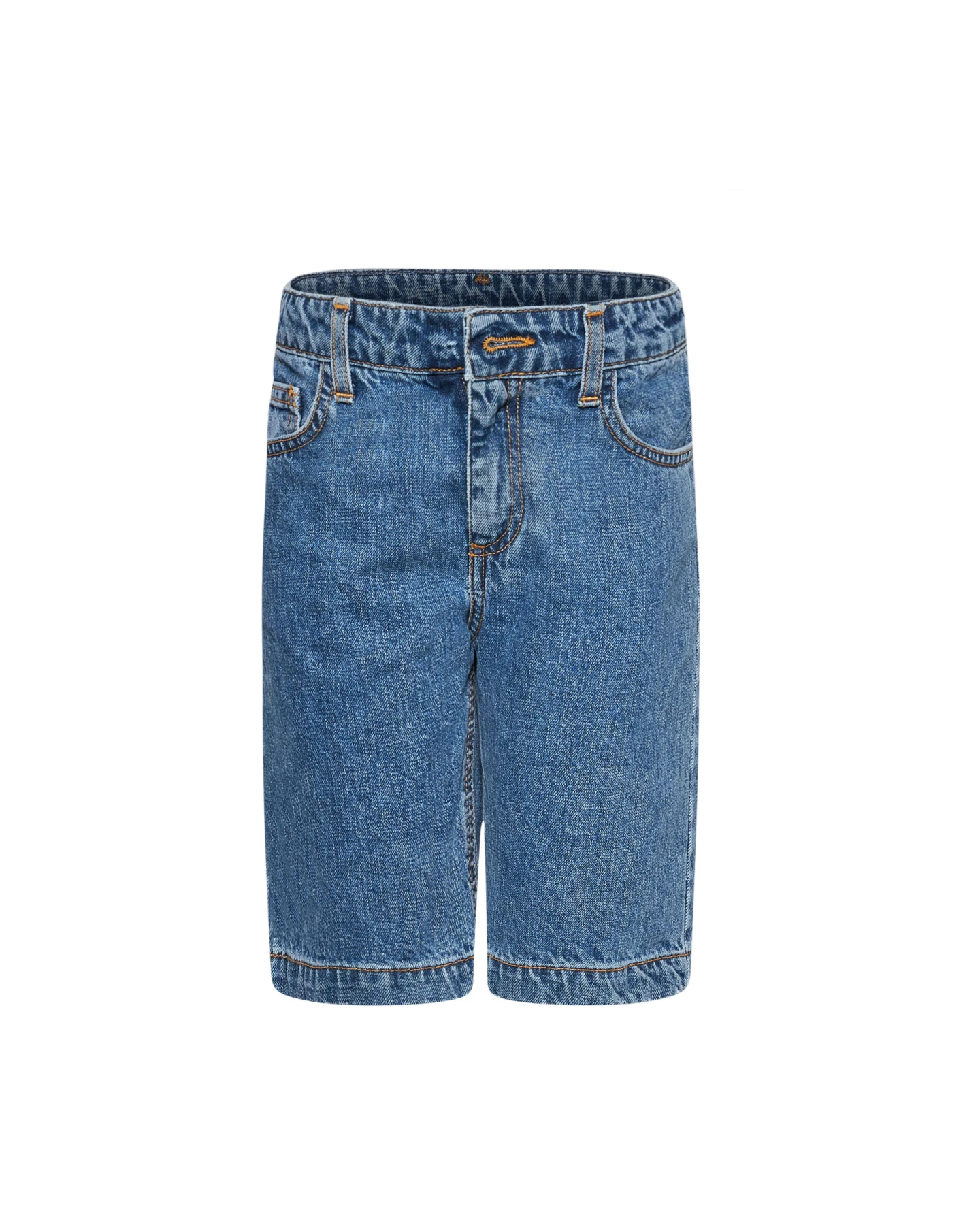 Kids Boys Denim Bermuda Shorts with Adjustable Waist