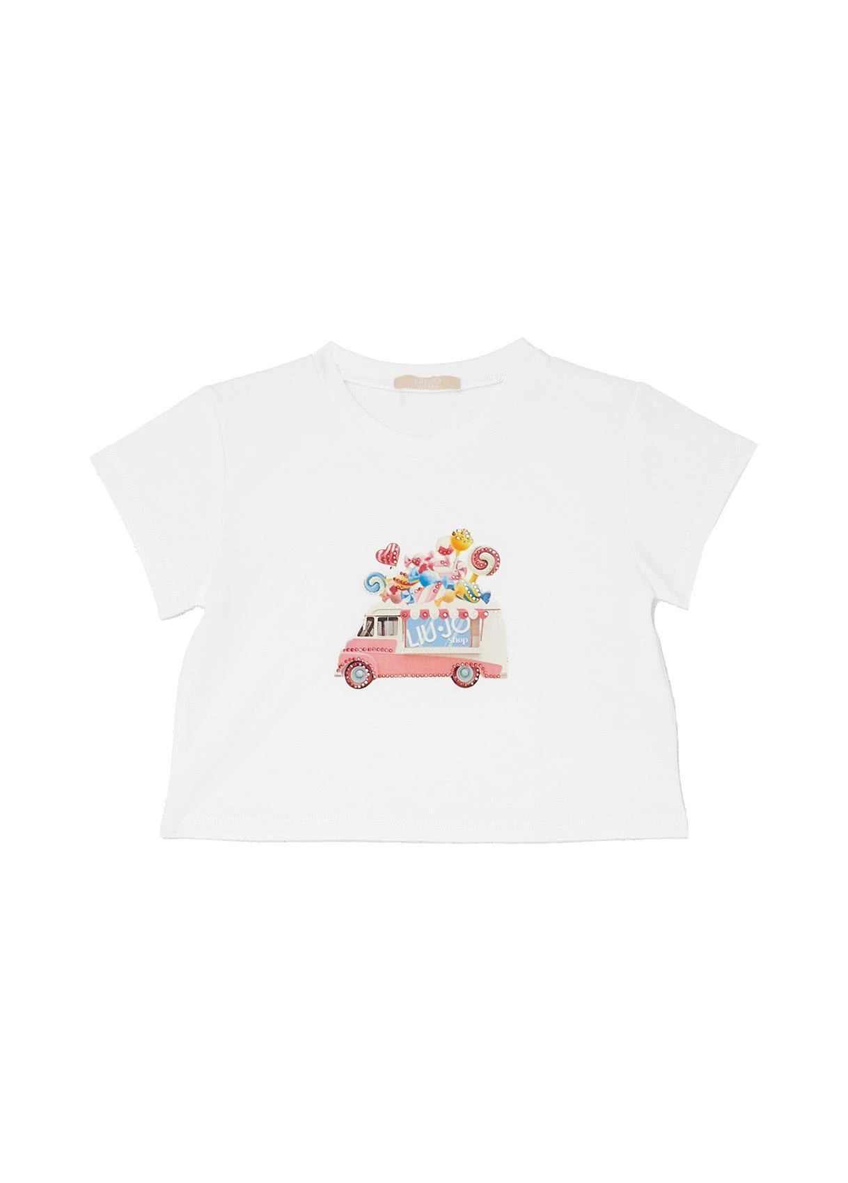 Kids Girls Truck Graphic Short Sleeve Tshirt