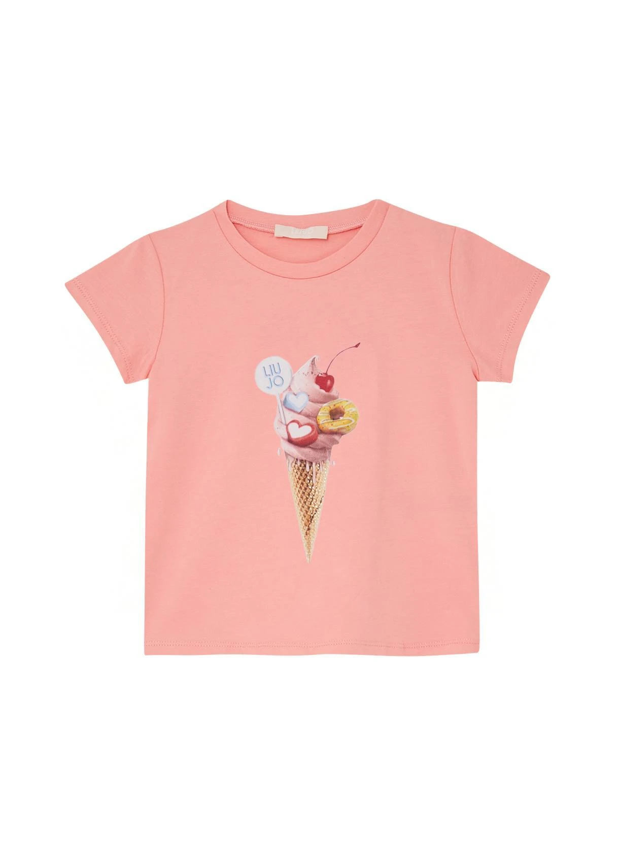 Kids Girls Ice Cream Cone Graphic T-Shirt