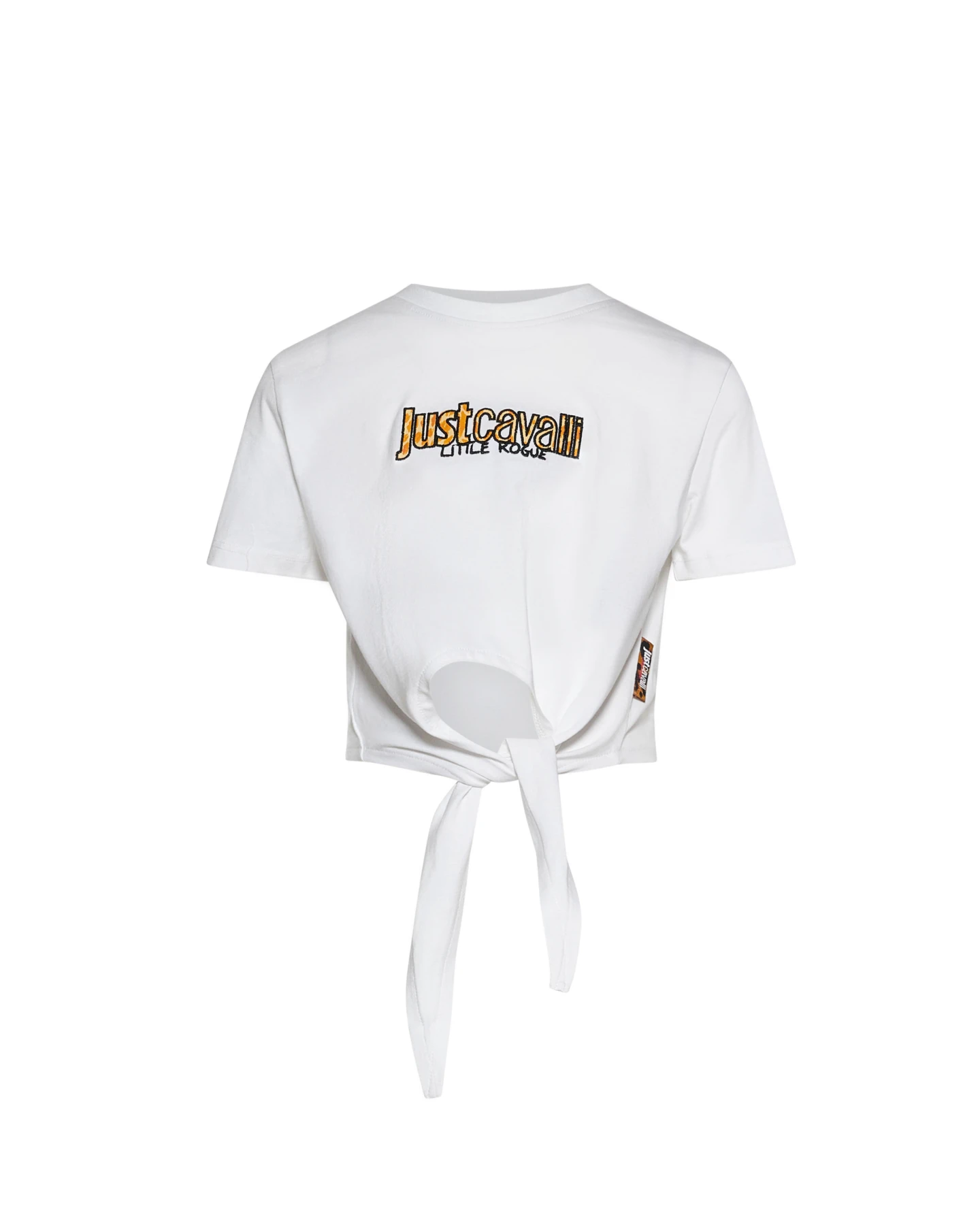 Kids Girls Tie-Hem "Little Rogue" Logo T-Shirt