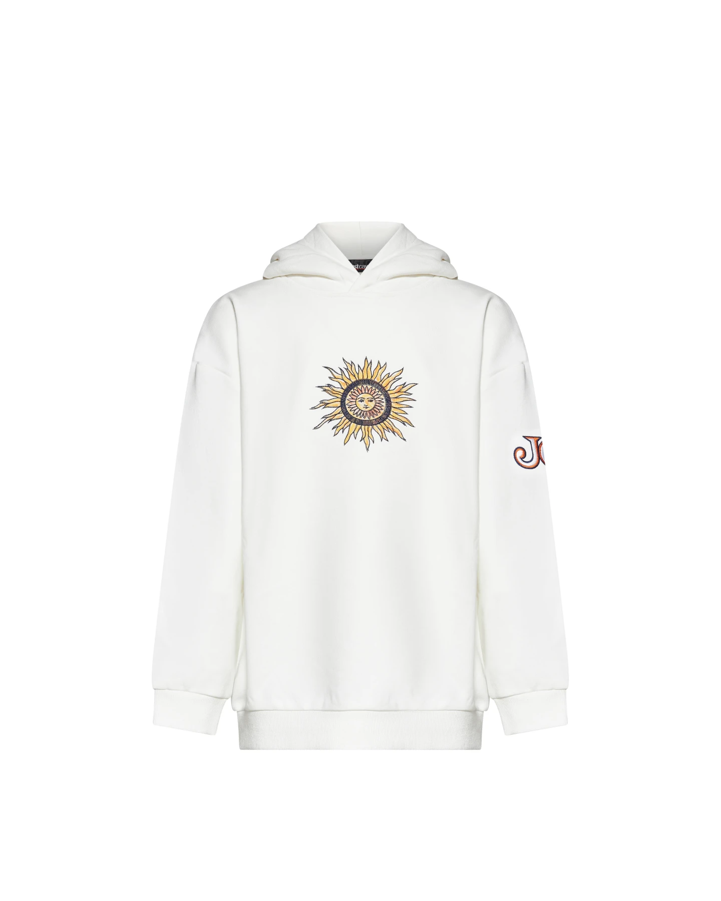 Kids Boys Cream Sun & Graphic Logo Hoodie