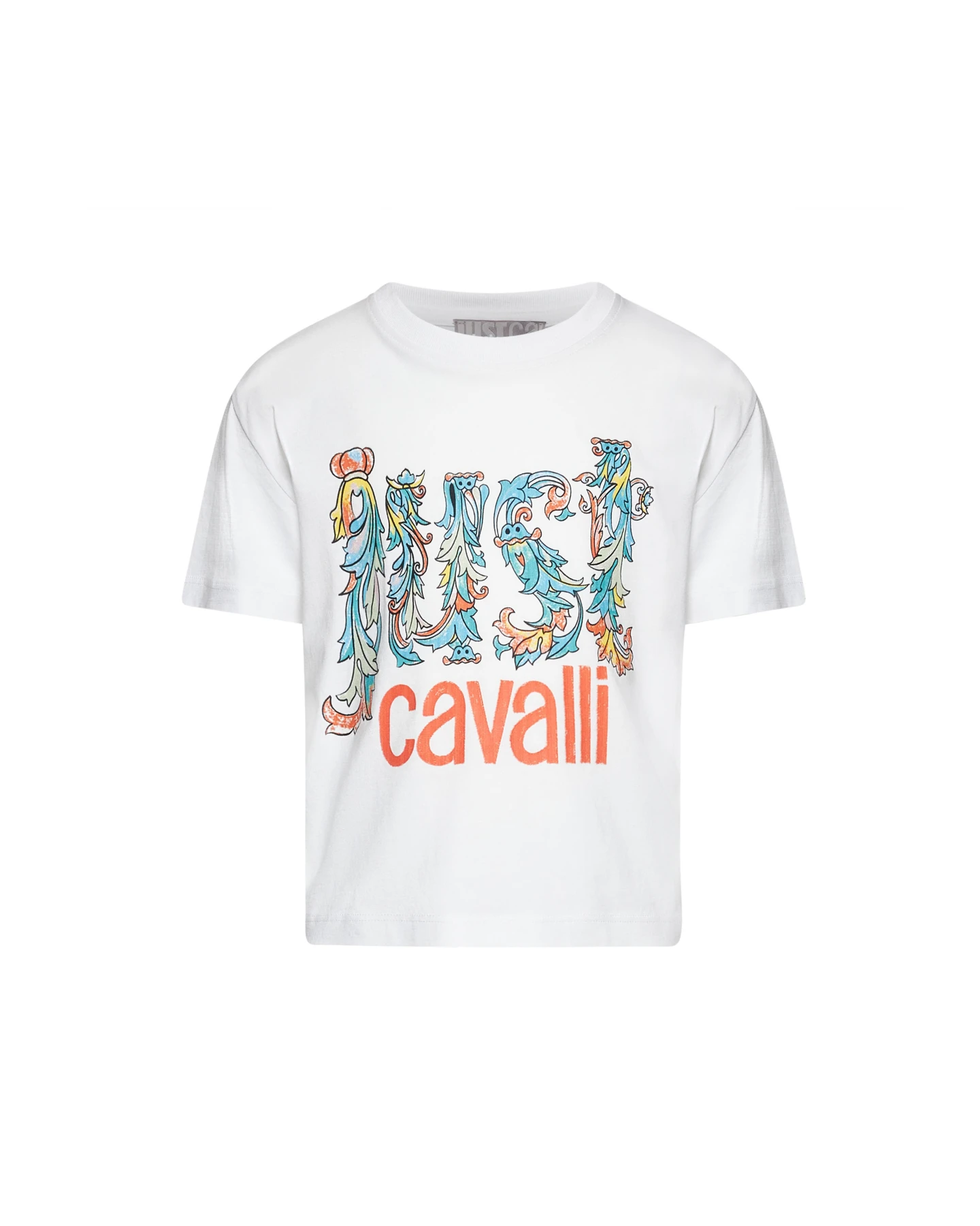 Kids Girls Baroque Graphic Logo T-Shirt