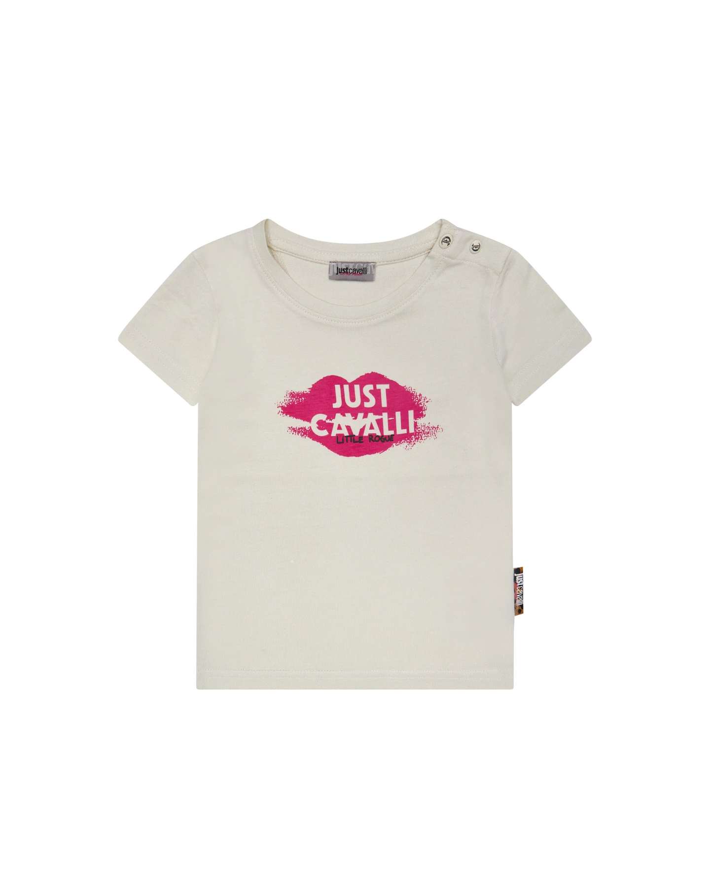 Baby Girl Kisses Print Cotton T-Shirt
