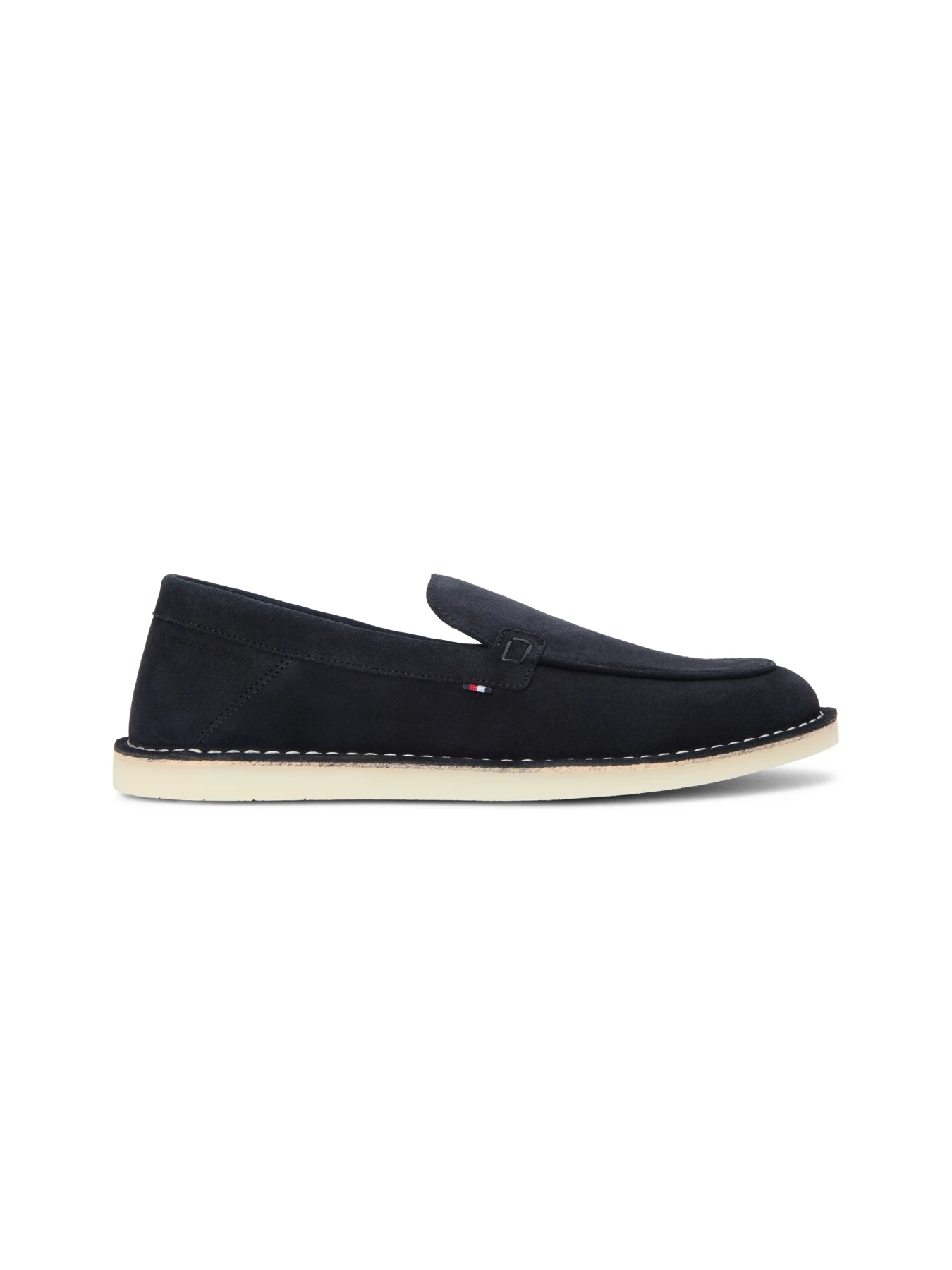 Suede Driving Loafers with Contrast Stitching Image