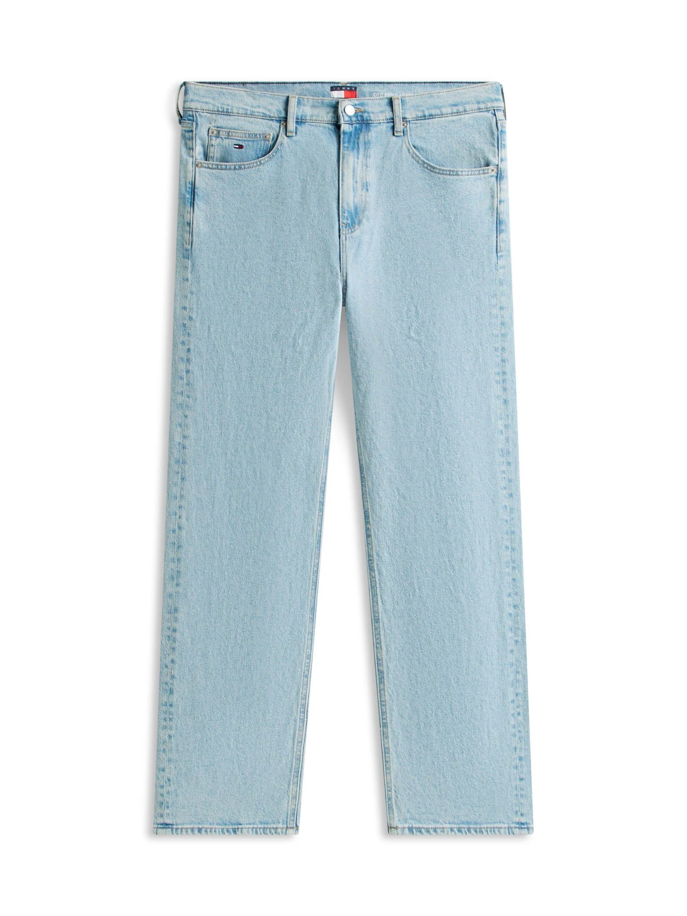 Straight Fit Light Wash Jeans Image