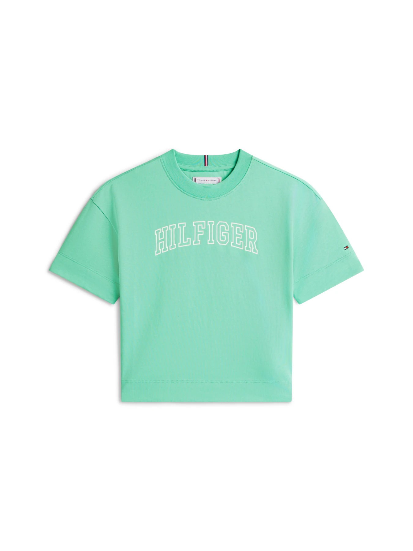 Kids Girls Logo Jersey Crew Neck T-Shirt