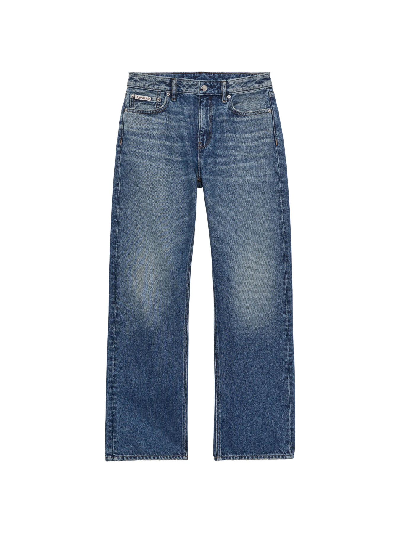 Straight Fit High Waist Straight Leg Jeans