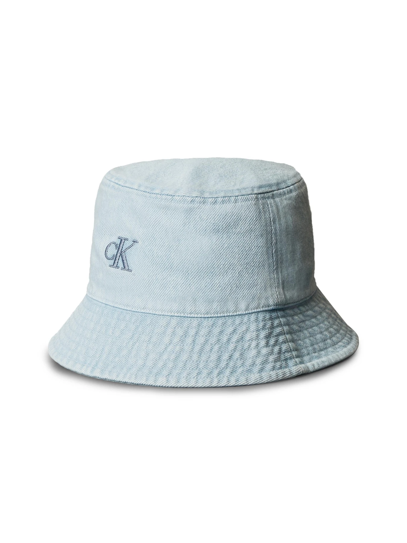 Kids Neutral Denim Logo Bucket Hat