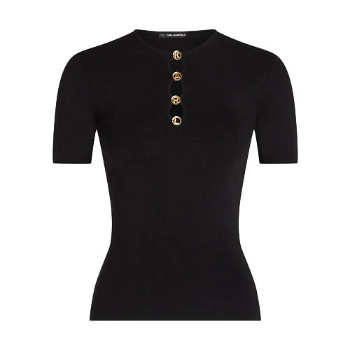 Knit Short Sleeve Top