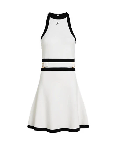Sleeveless Belted Knit Dress