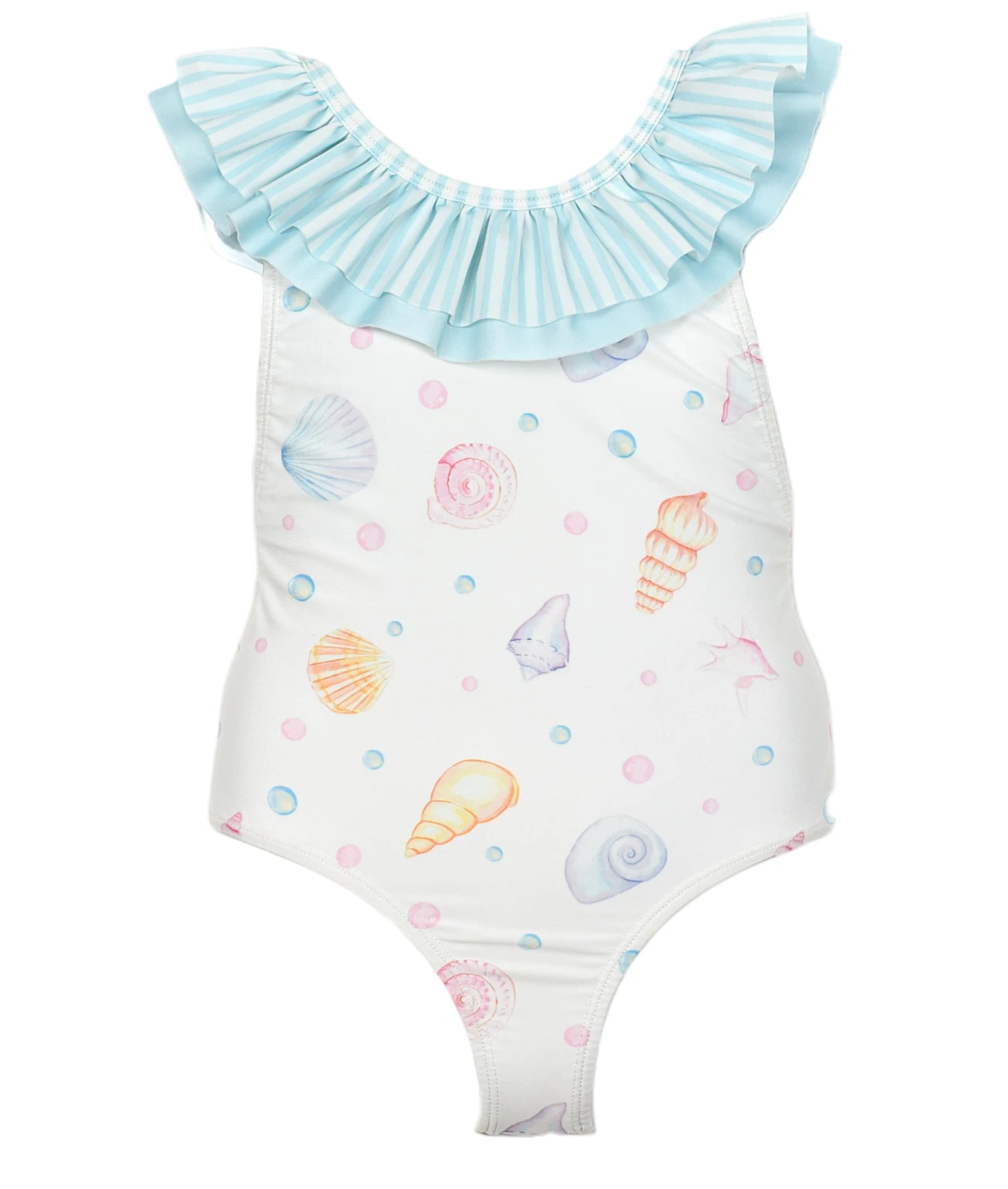 Kids Girls Cayo Coco Seashells One Piece Swimsuit