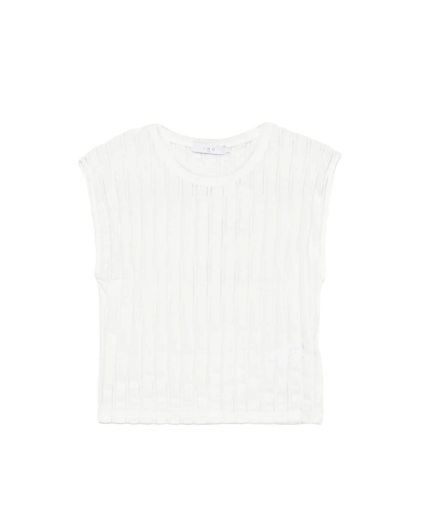 Sleeveless Ribbed Knit Tank Top Image