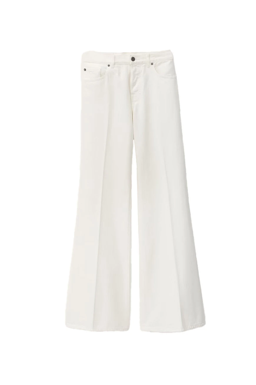 Low-Waist 5-Pocket Flare Jeans