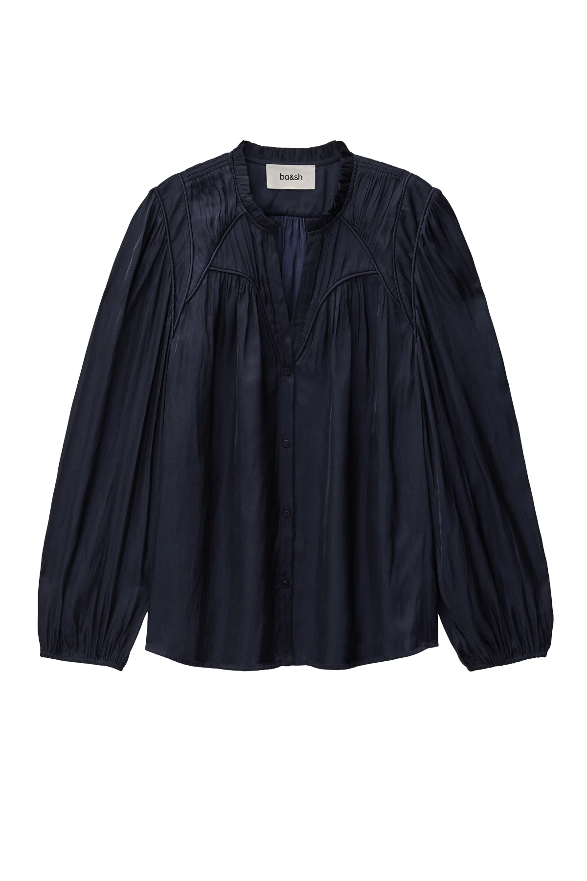 Relaxed Fit Puff Sleeve Blouse