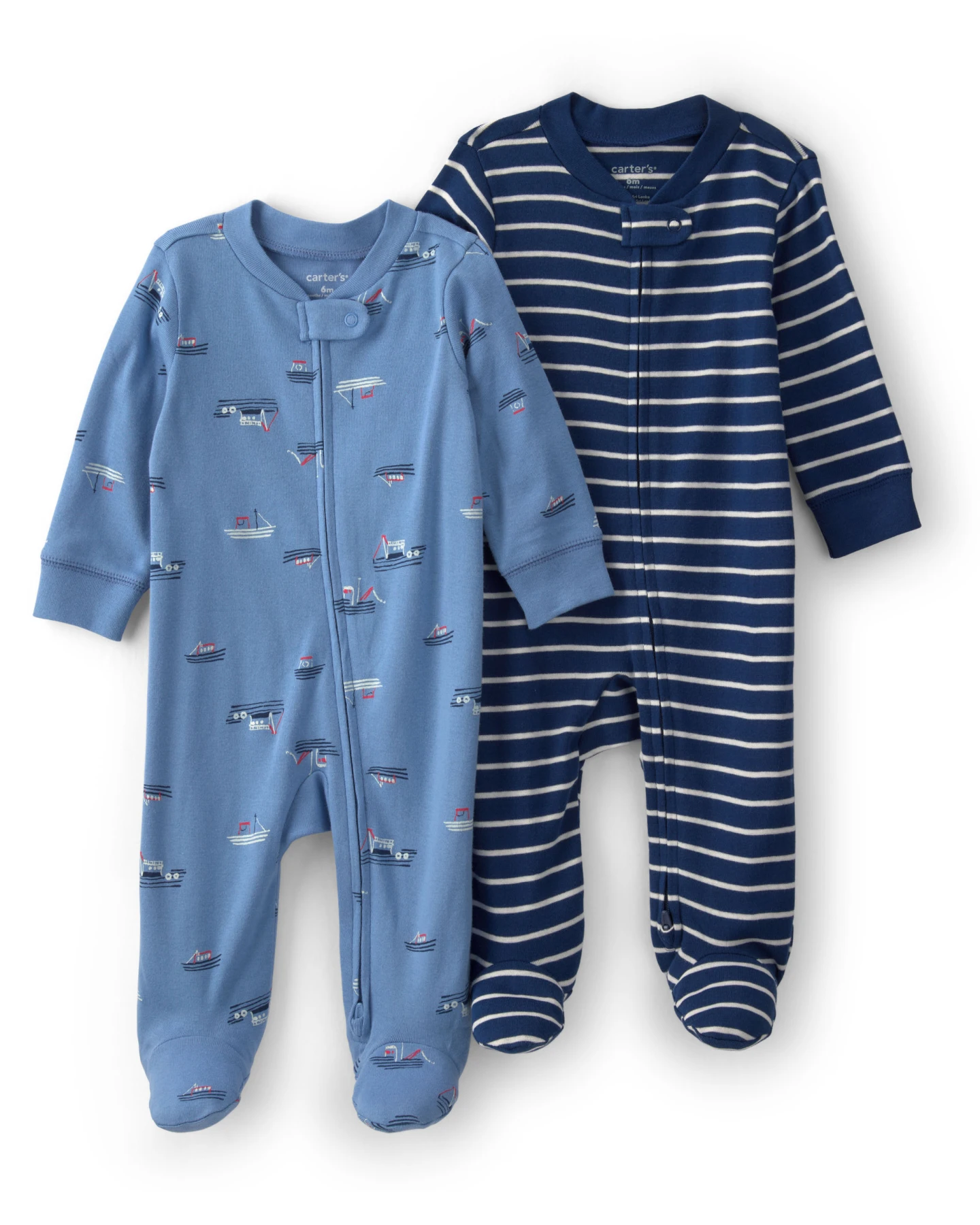 Baby Boy 2-Pack Boat Sleep & Play Pajamas - Blue