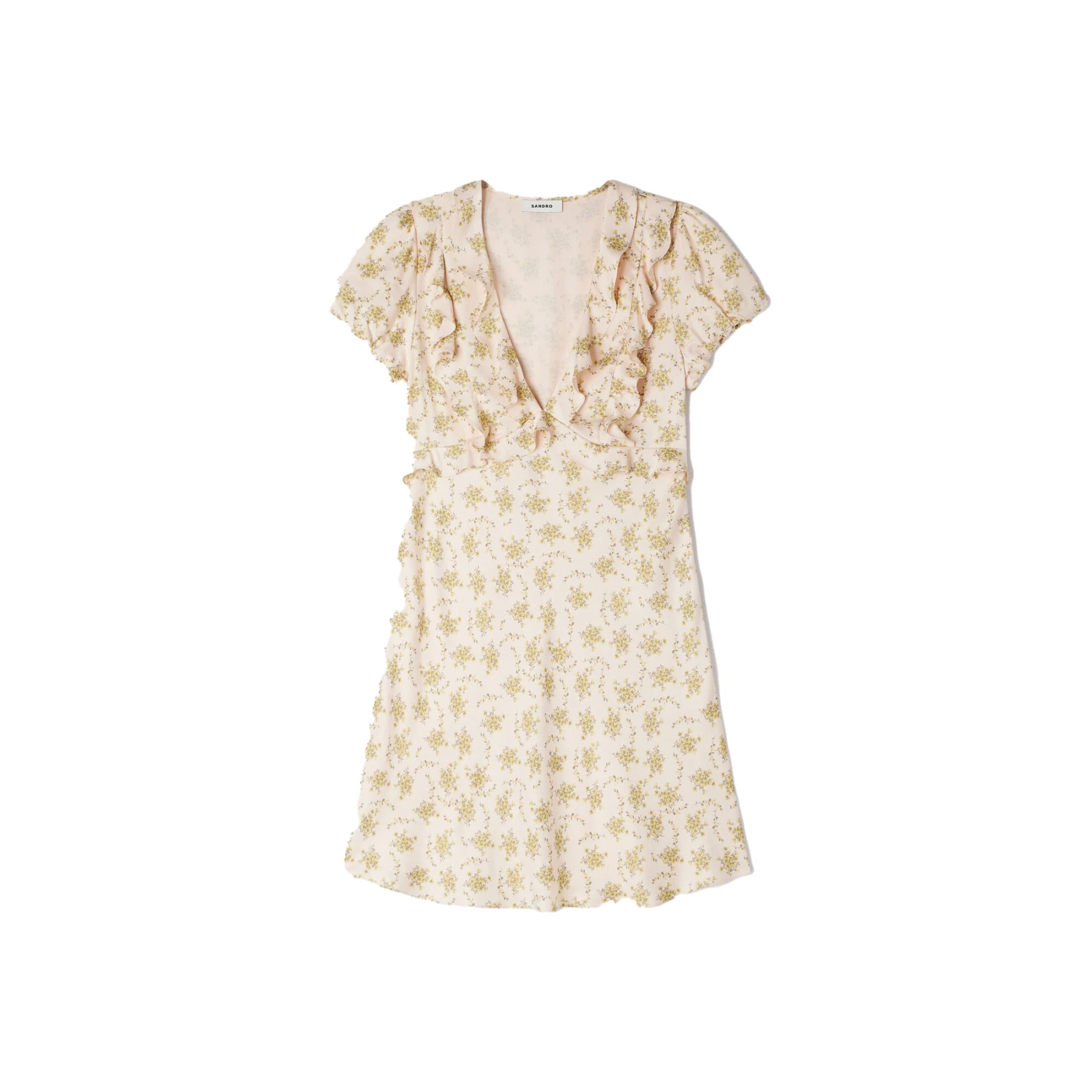 Floaty Floral Print Short Dress