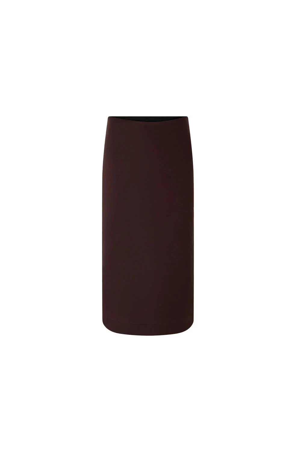 Straight Cut Long Cotton Skirt With Back Slit 