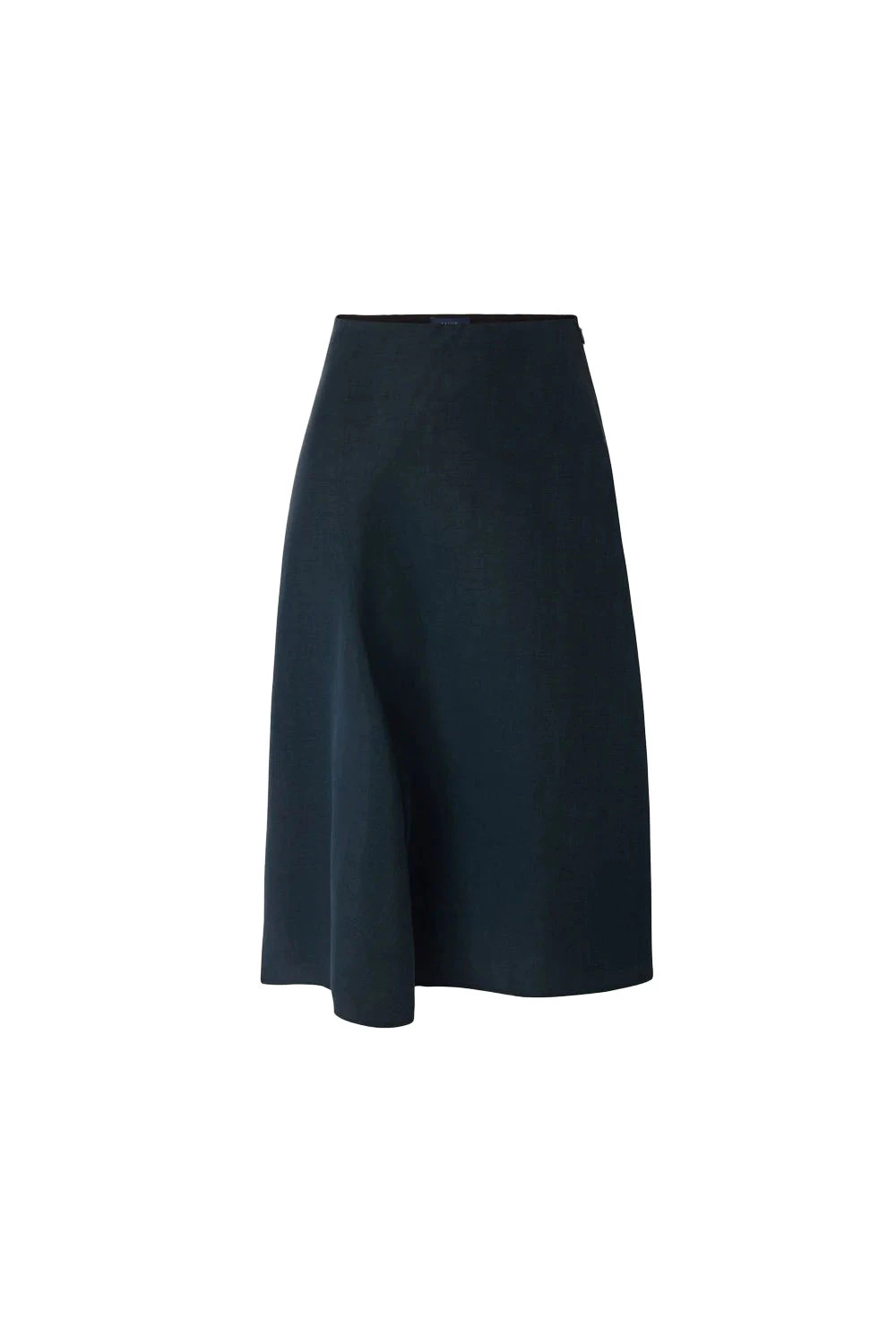 Lyocell & Linen Fitted Flared Skirt