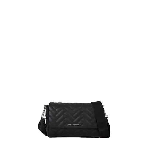 K/Brick Quilted Leather Crossbody Bag with Wide Strap