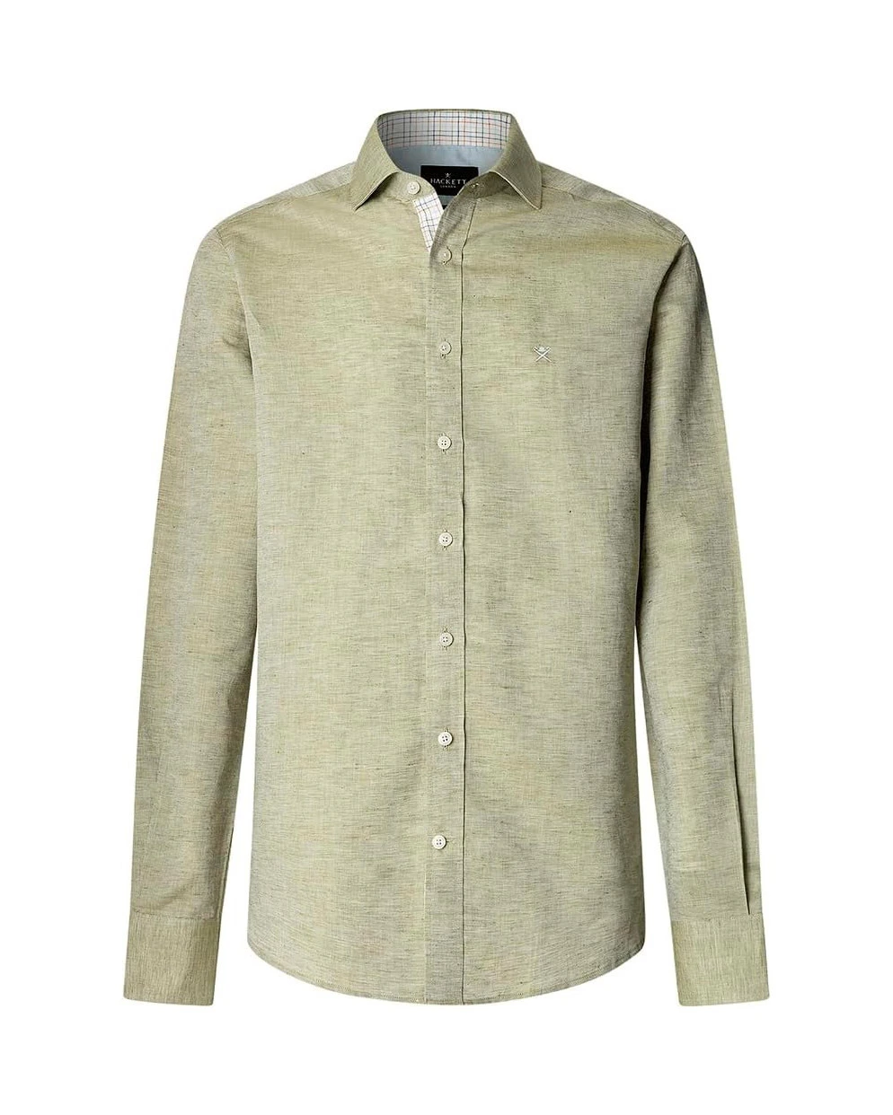 Linen Plain Long Sleeve Shirt Image