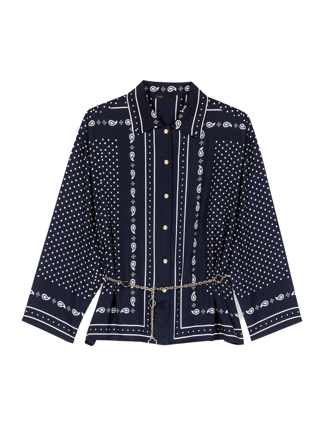 Flowing Bandana Print Shirt