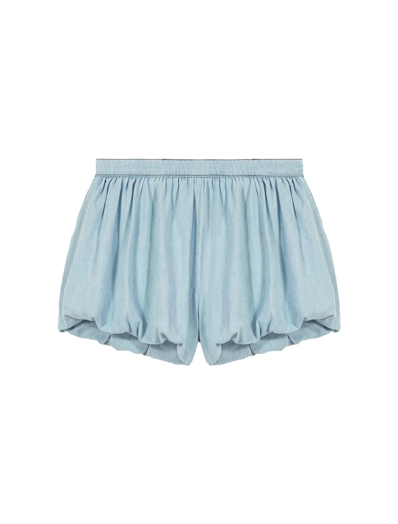 Cotton Chambray Balloon Skort