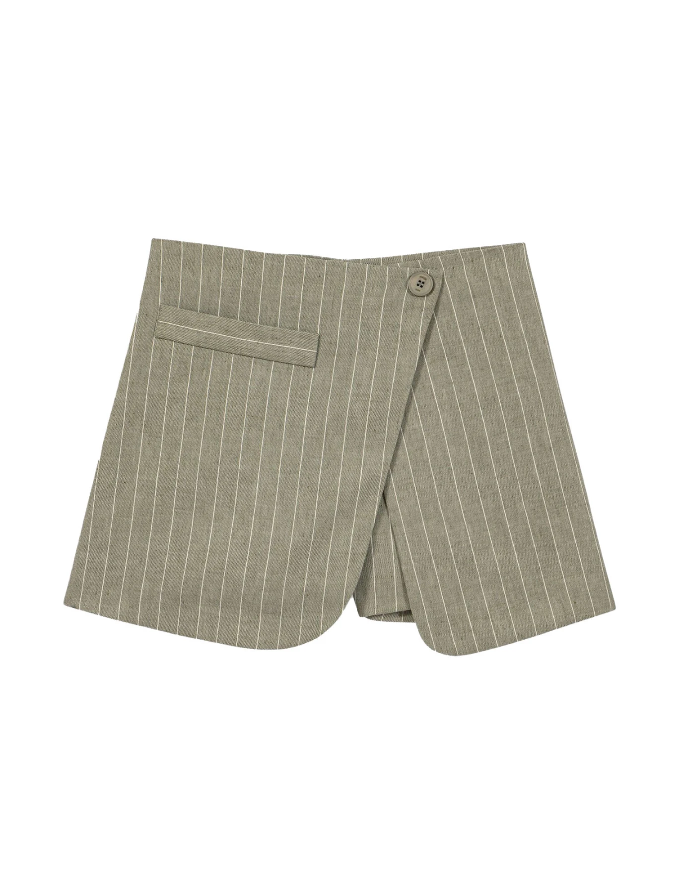 Layered Linen Blend Skort