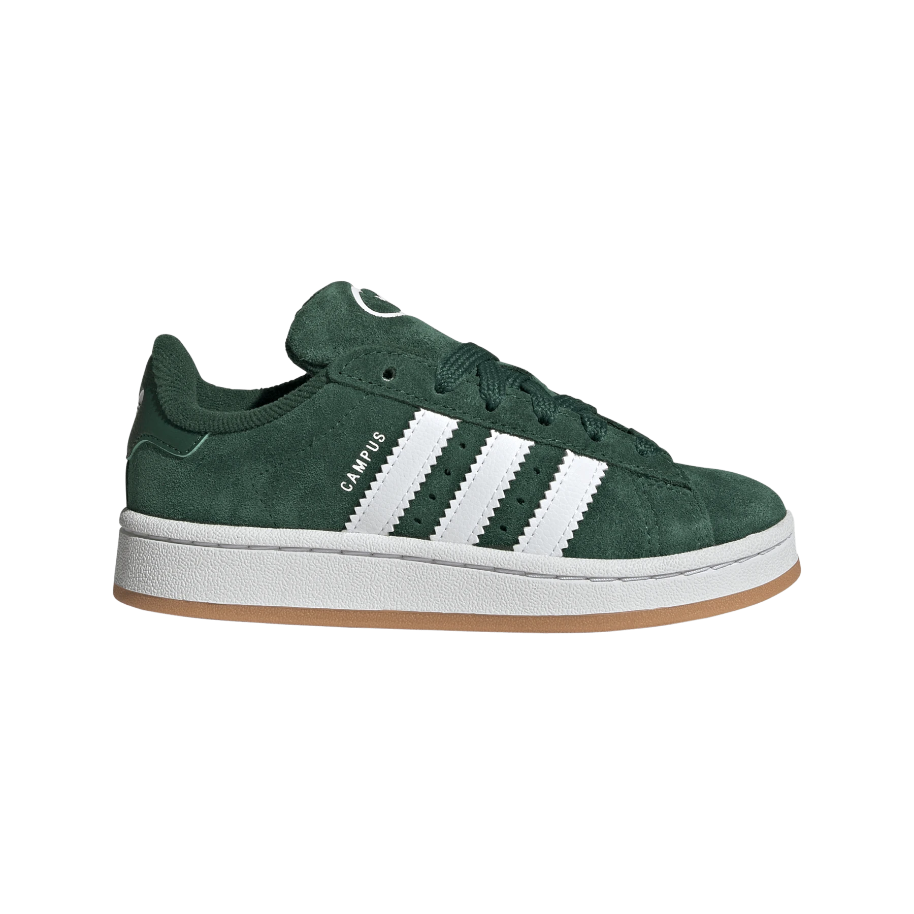 Kids Boys Green Campus 00s Elastic Lace Sneakers
