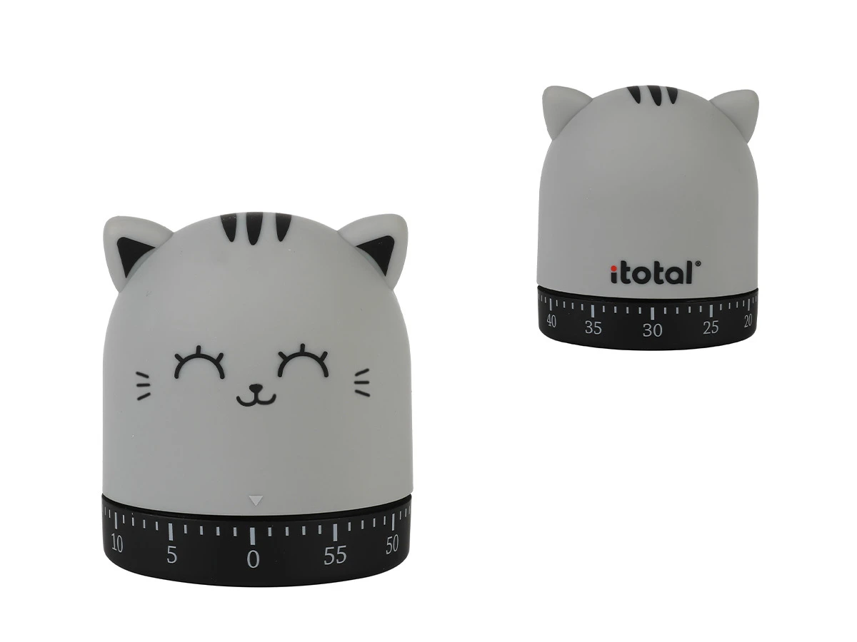 Kitchen Timer Grey Cat  Image