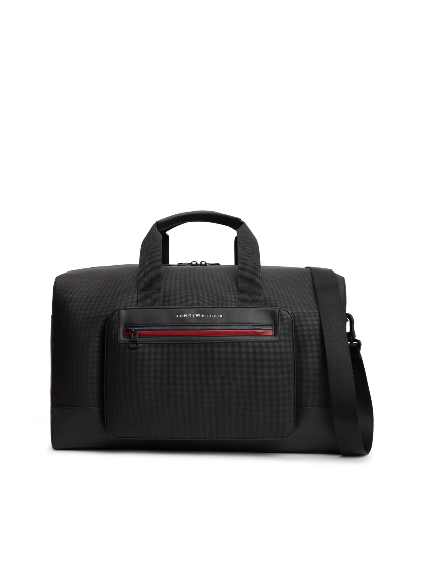 Metal Logo Duffle Bag with Zipped Pocket