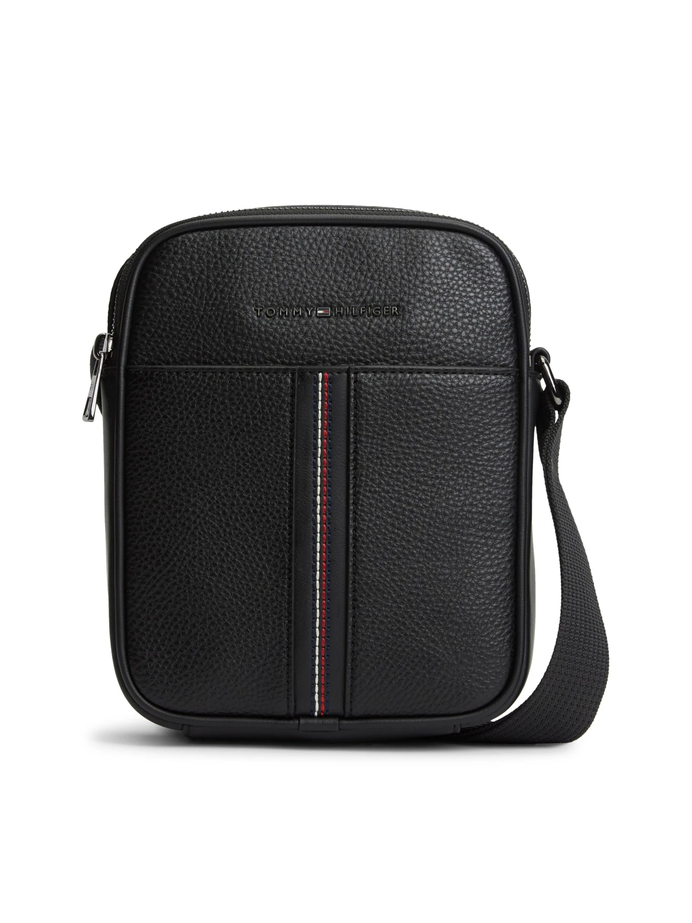 Pebble Grain Crossbody Reporter Bag 