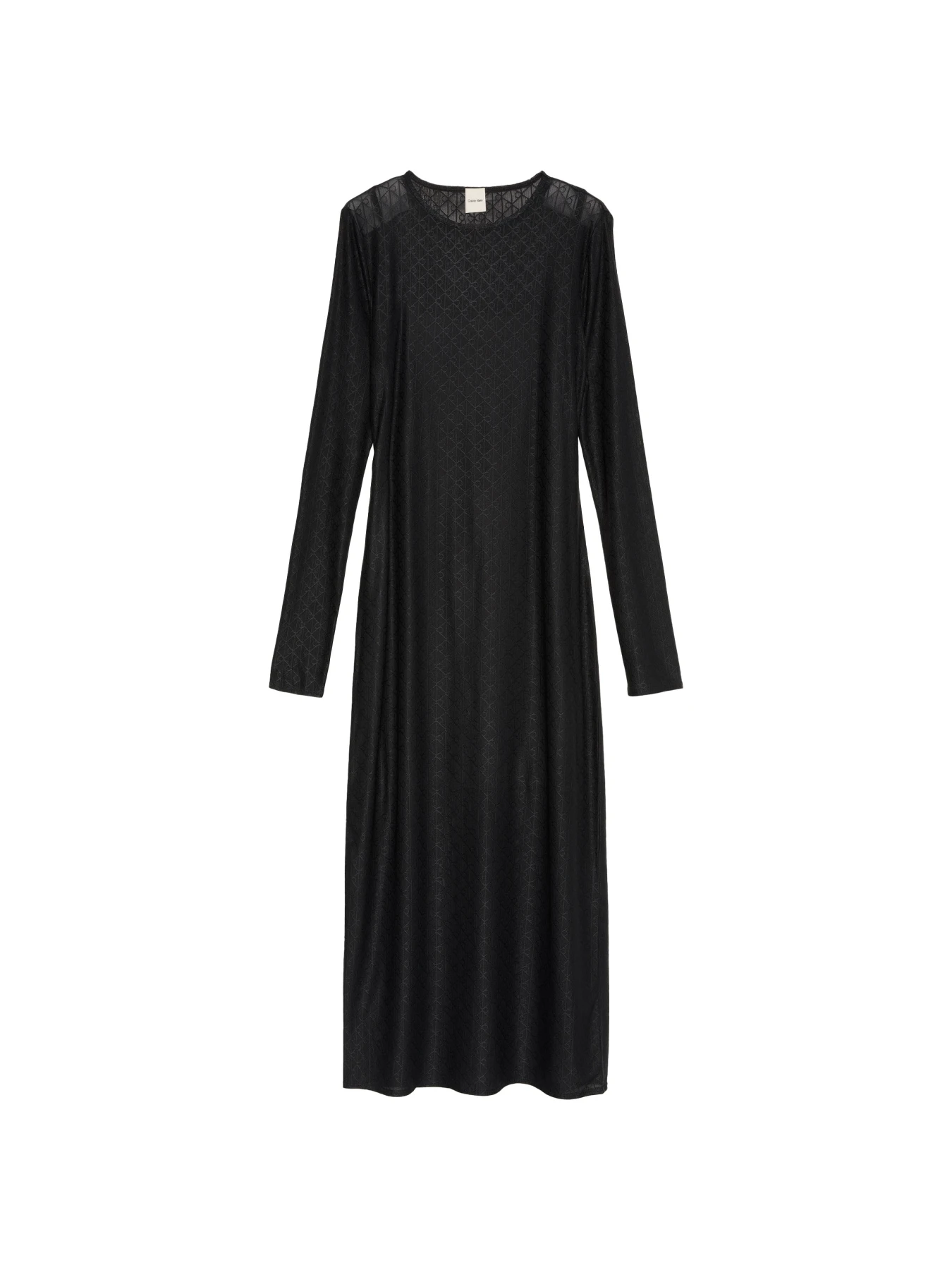 Allover Emblem Logo Lace Maxi Dress