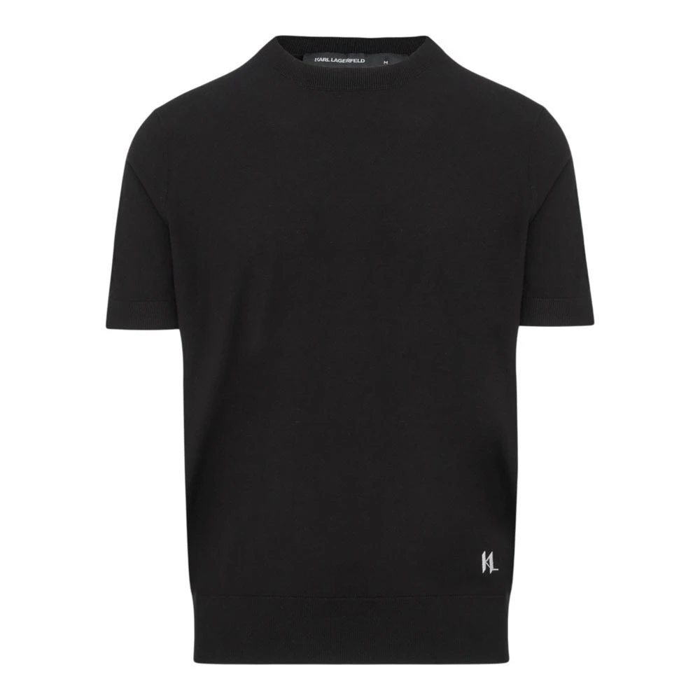 K L Logo Short - Sleeve Knit Top