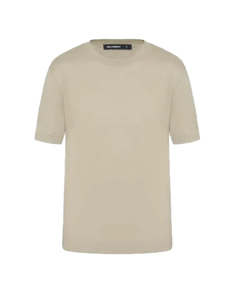 Crewneck Short - Sleeve Knit T-shirt