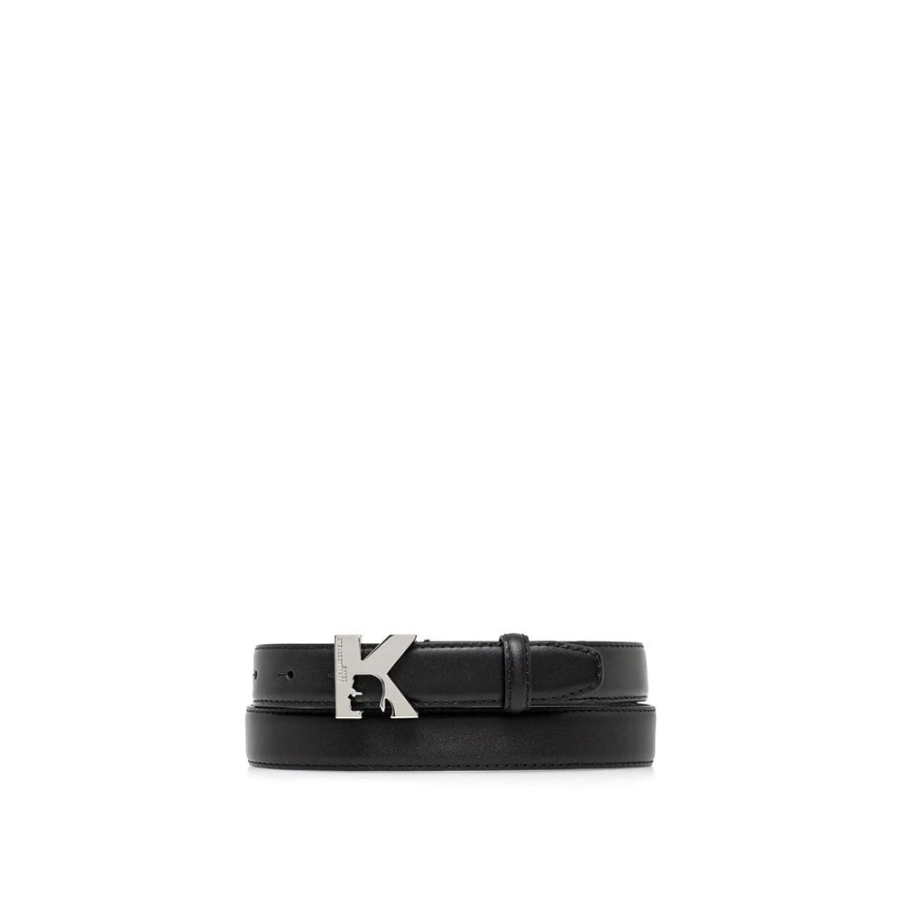 K Buckle Leather Belt