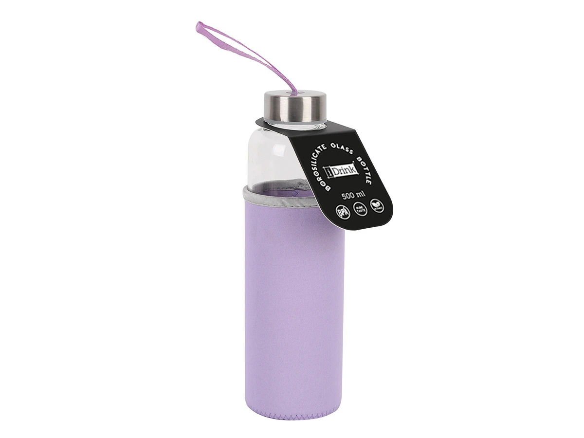 In Neoprene
Borosilicate Bottle 500 Ml With Purple  Image