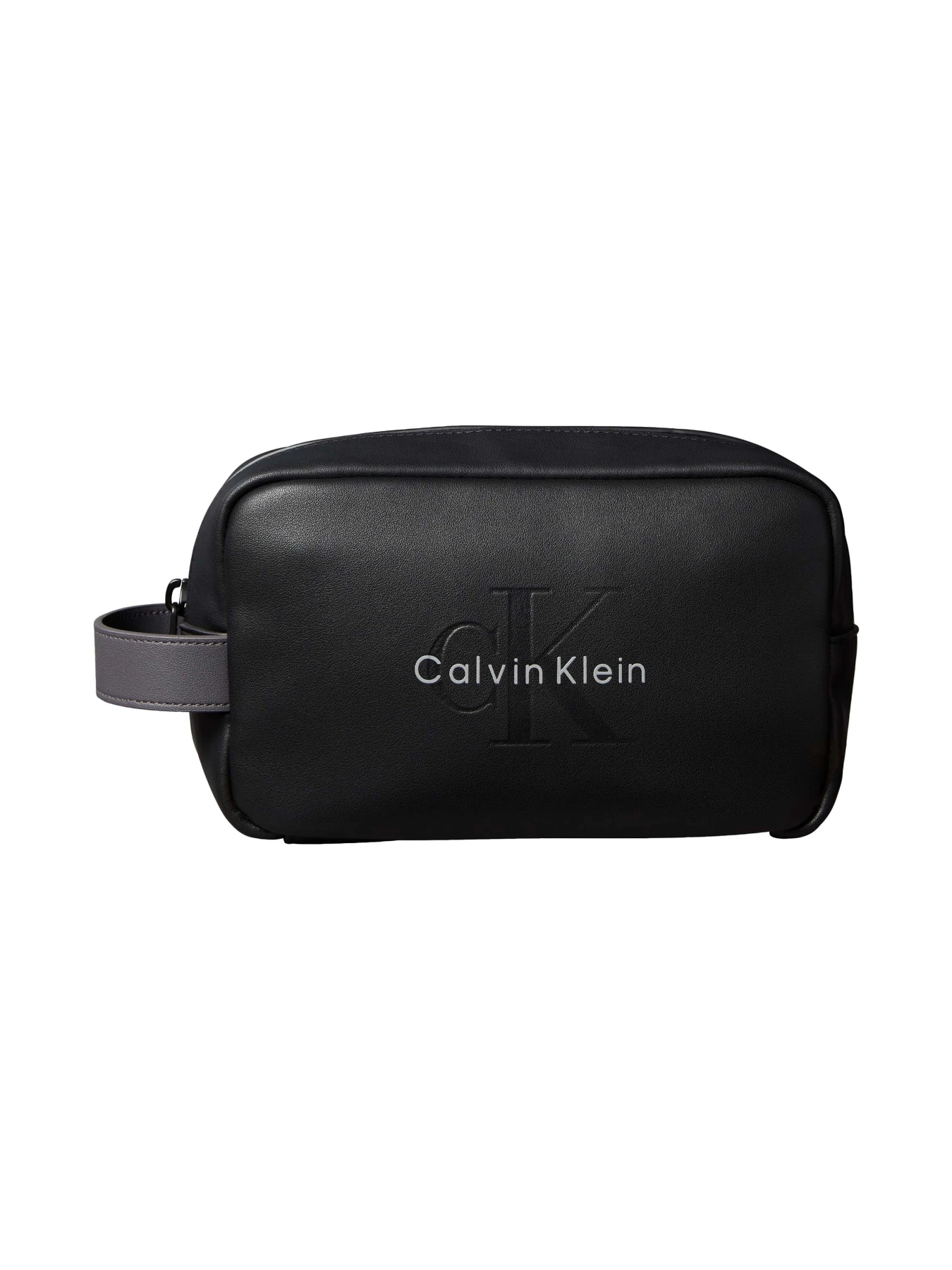 Leather Embossed Monologo Wash Bag