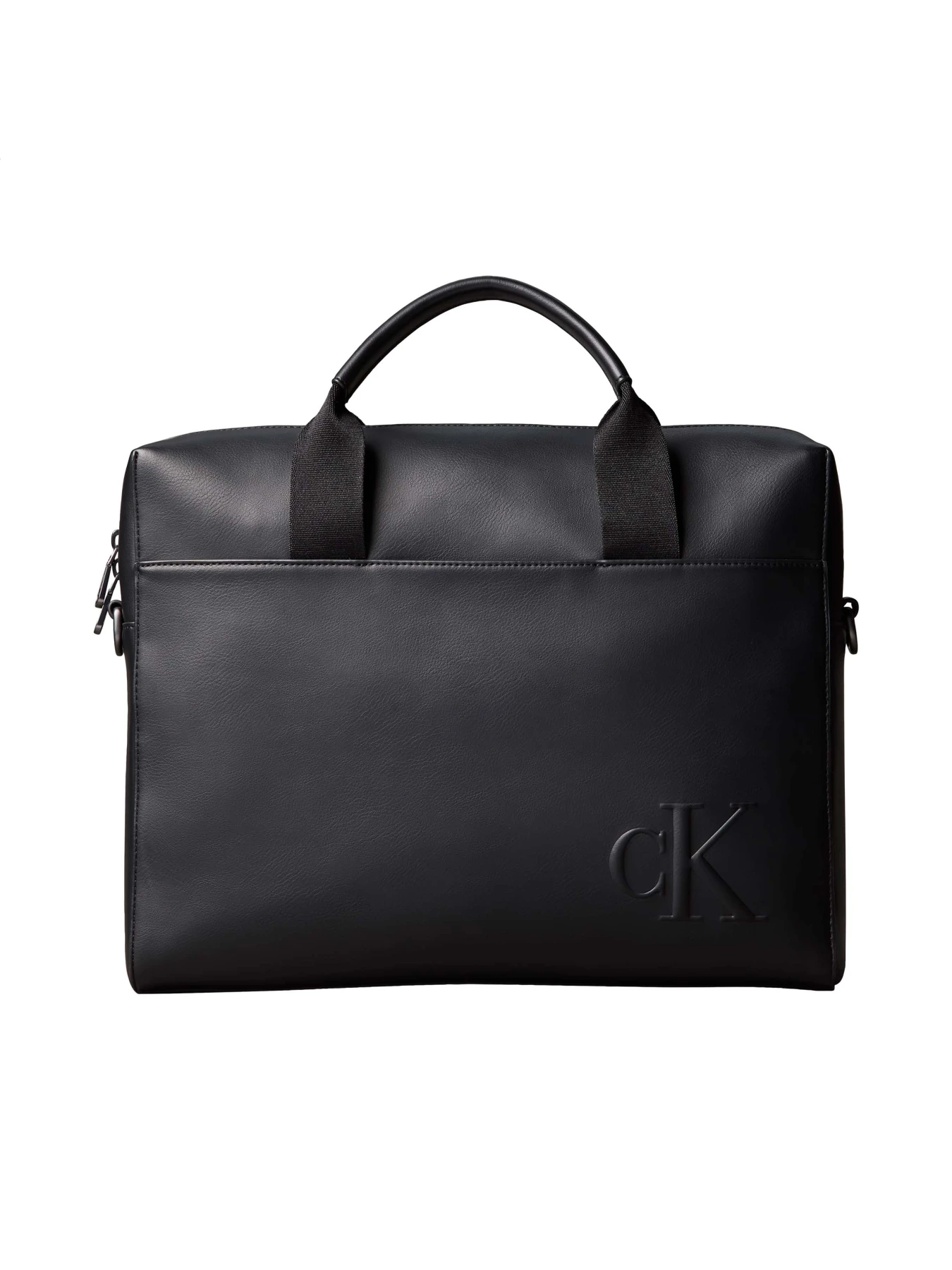 Soft Leather Embossed Monogram Commuter Bag
