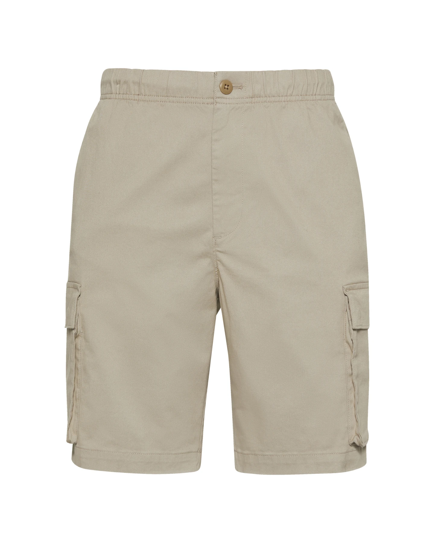 Cotton Pull-on Knee Length Cargo Shorts