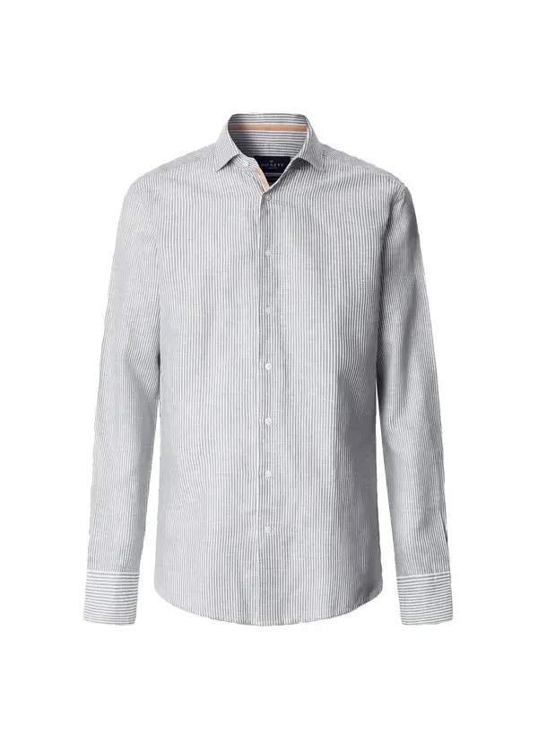Tailored Fit Cotton-Linen Selvedge Shirt
